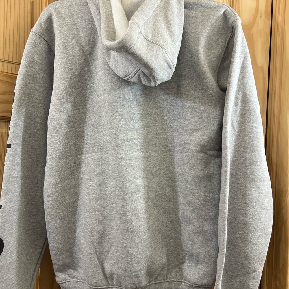 Carhartt loose fit midweight logo sleeve graphic sweatshirt grey